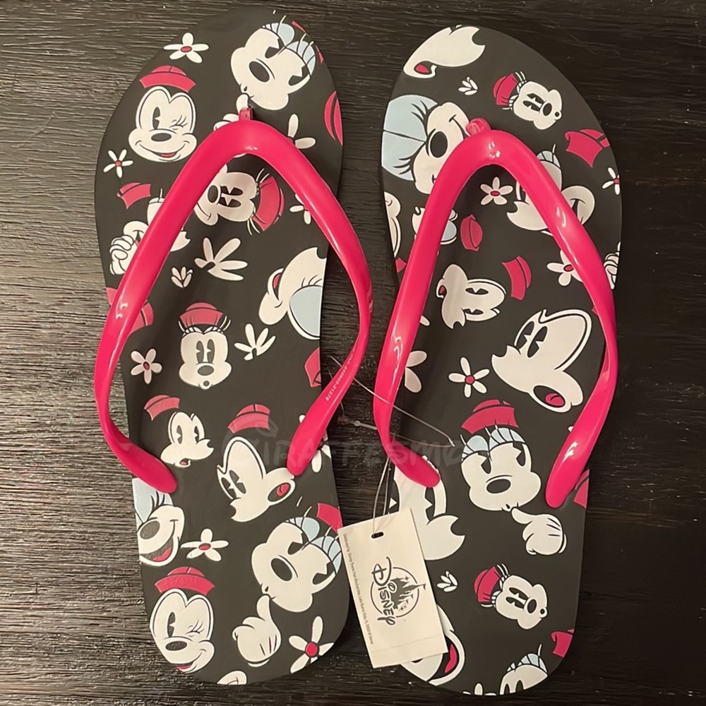 Disney Parks Minnie Mouse Flip Flop Sandals